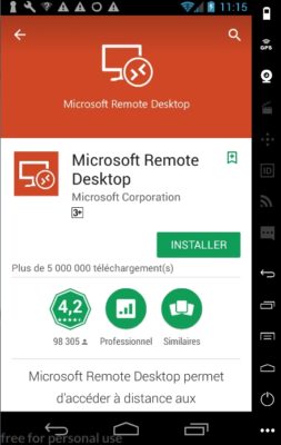 Microsoft Remote Desktop - installer